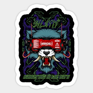 Wolf The Cyber Beast Sticker